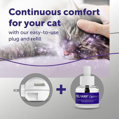 FELIWAY® Optimum 30 Day Cat Calming Plug In Pheromone Diffuser Starter Kit