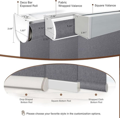 Motorized Roller Shade: Blackout, Electric Blinds, Compatible