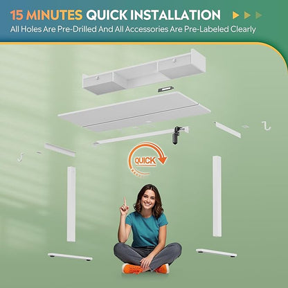 DEVAISE 48×24 Inch Electric Standing Desk