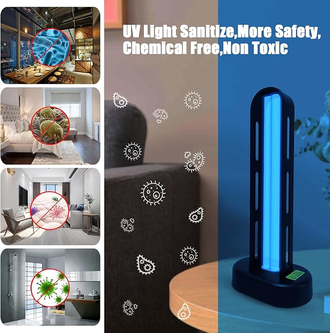 BAIMNOCM UV-C Lamp for Dust Mite 38 Watt 2 Pack, UVC Germicidal Lamp