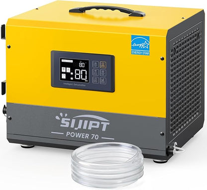 Crawl Space Dehumidifier with Pump, Sijipt 70 Pints Commercial Dehumidifier