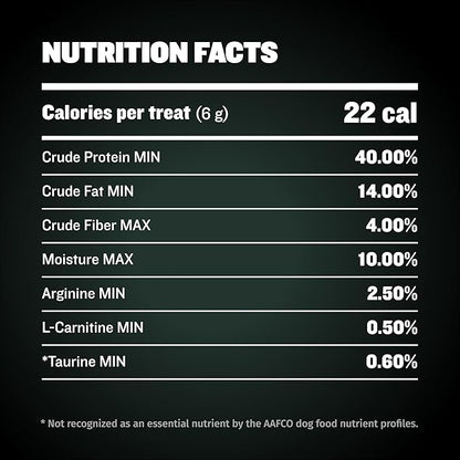 Bully Max Premium High Protein Dog Treats for Puppy & Adult Dogs - Training Dog Food Treats with 40% Protein, Real Meat, Veggies & BCAAs for Small, Medium & Large Breeds - Chicken Flavor (2 Pack)