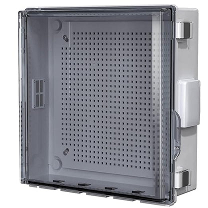ABS Electrical Junction Box, Ventilated Design, Cable Grommets, IP65 Waterproof
