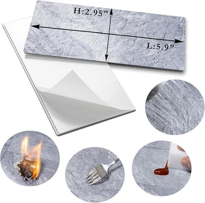 AULIGET 100-Piece Peel and Stick Backsplash Wall Tiles, Laundry Room