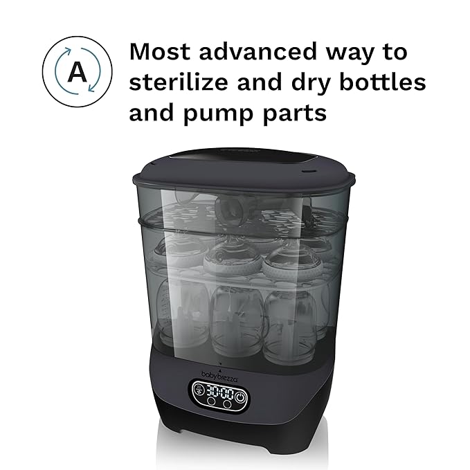 Baby Brezza Bottle Sterilizer and Dryer Advanced – 33% Faster