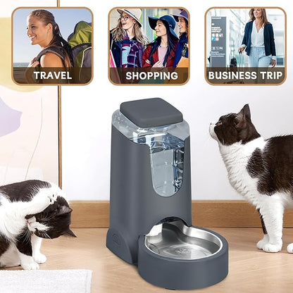 Automatic Cat Feeder and Water Dispenser