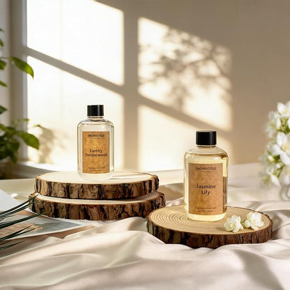 Earthy Sandalwood Scented Reed Diffuser Oil Refill