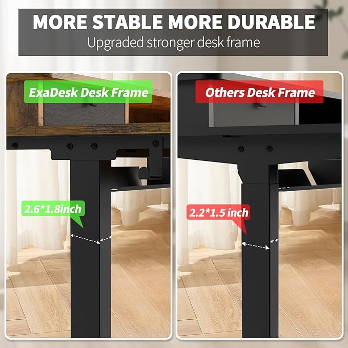 55 * 30 Inches Electric Standing Widened Desk Adjustable Height