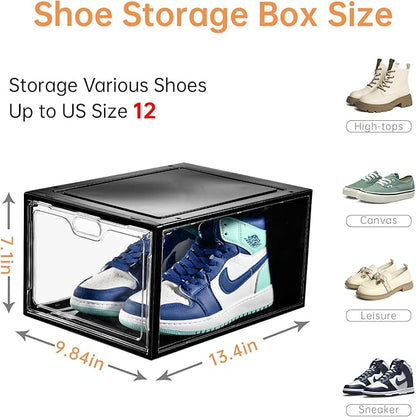 12 Pack Large Shoe Storage Box, Shoe Containers