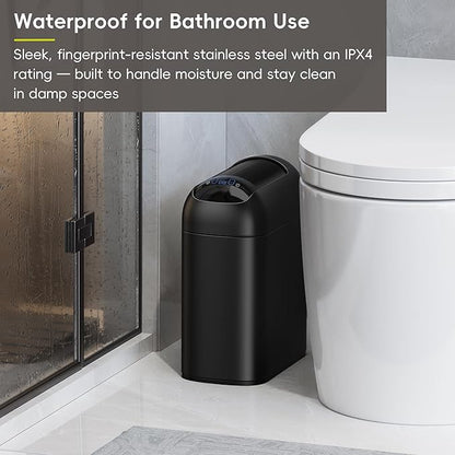 EKO Astro Slim Sensor Trash Can, 10L / 2.6 Gallon Touchless Garbage Bin