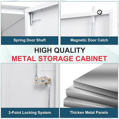 MIIIKO Metal Storage Cabinet