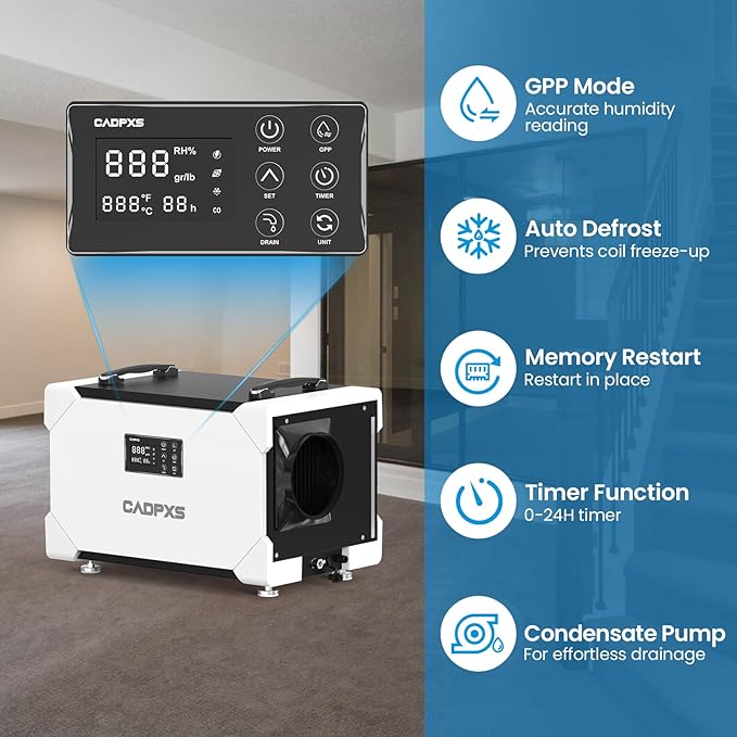 CADPXS Crawlspace Dehumidifier