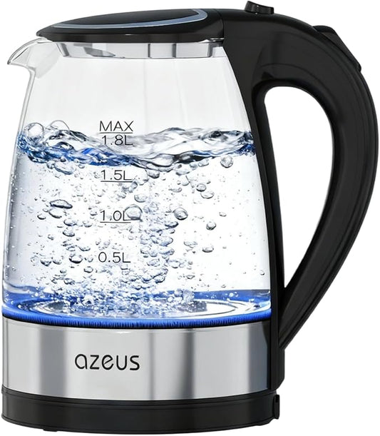 AZEUS Fast Boil Electric Water Kettle, 1.8L Large Capacity