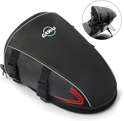 Motorcycle Tail Bag, Upgrade 15L Waterproof Sports Motorbike Rear Seat Bag with Shoulder Strap, Motorcycle Tank Bag For Storage Saddle Bag Dirt Bike Accessories