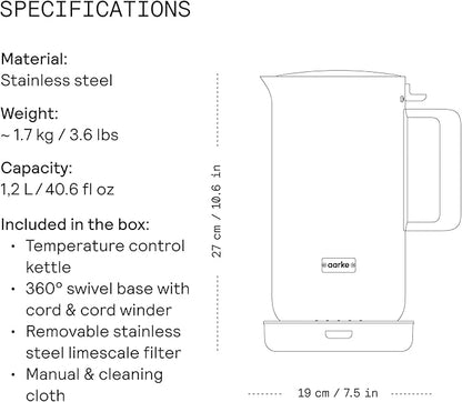 Aarke Stainless Steel Kettle