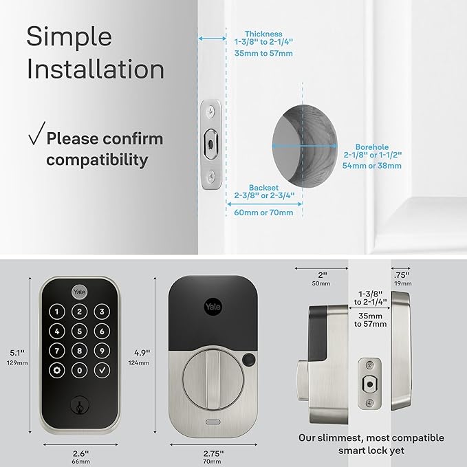 Yale Assure Lock 2 – Satin Nickel Smart Lock