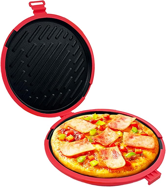 9.5inch 5-in-1 Microwave Grill Pan, Grilled Cheese, Large Toastie Sandwich Maker