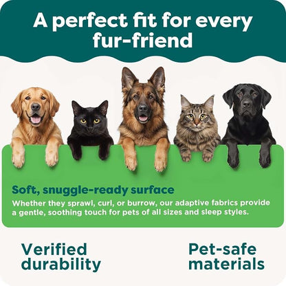 Furhaven Orthopedic Dog Bed for Large Dogs w/ Removable Bolsters & Washable Cover, For Dogs Up to 95 lbs - Plush & Suede Sofa - Gray, Jumbo/XL