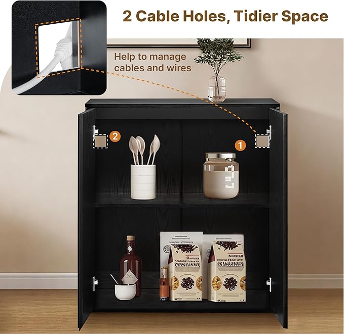 63" Sideboard Buffet Cabinet