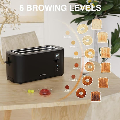Toaster 4 Slice Long Extra Wide Slot 1.5"