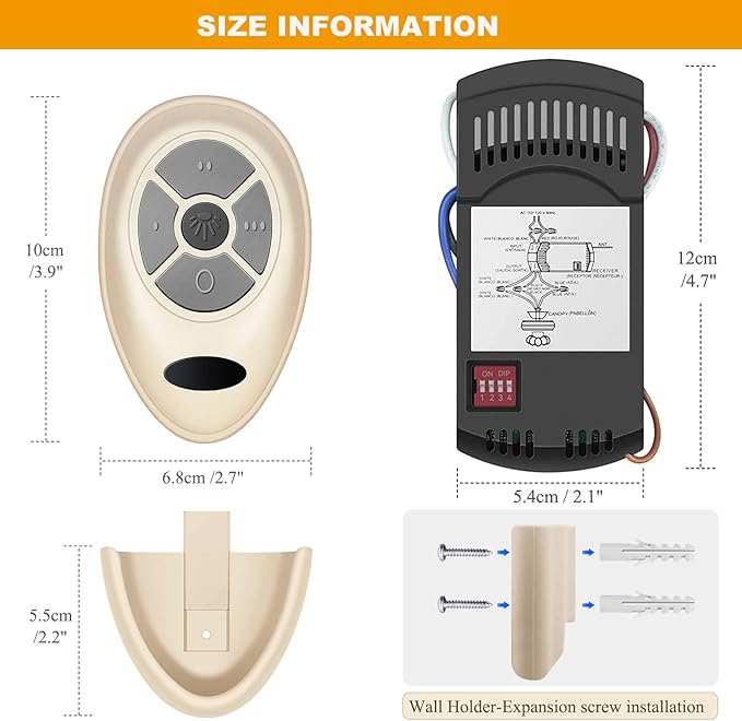 Universal Ceiling Fan Remote Control Kit Replacement