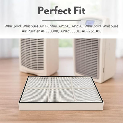 Nispira HEPA Filter with 4 Pre-Carbon Filters Compatible with Whirlpool