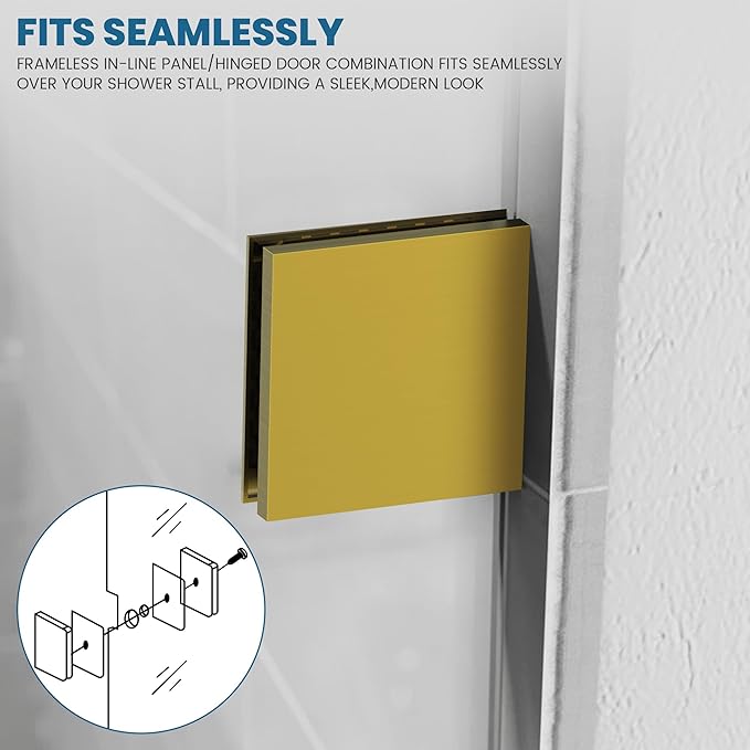 Bathroom Shower Glass Door 30 * 62"
