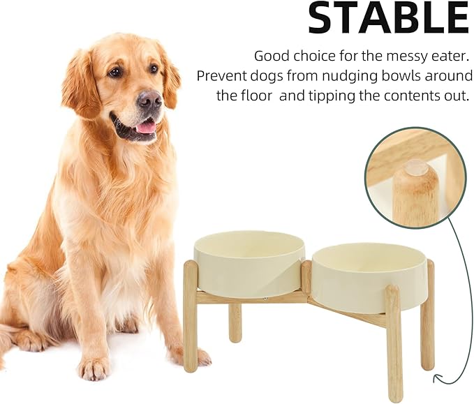 Ceramic 8.2inch Raised Dog Bowl
