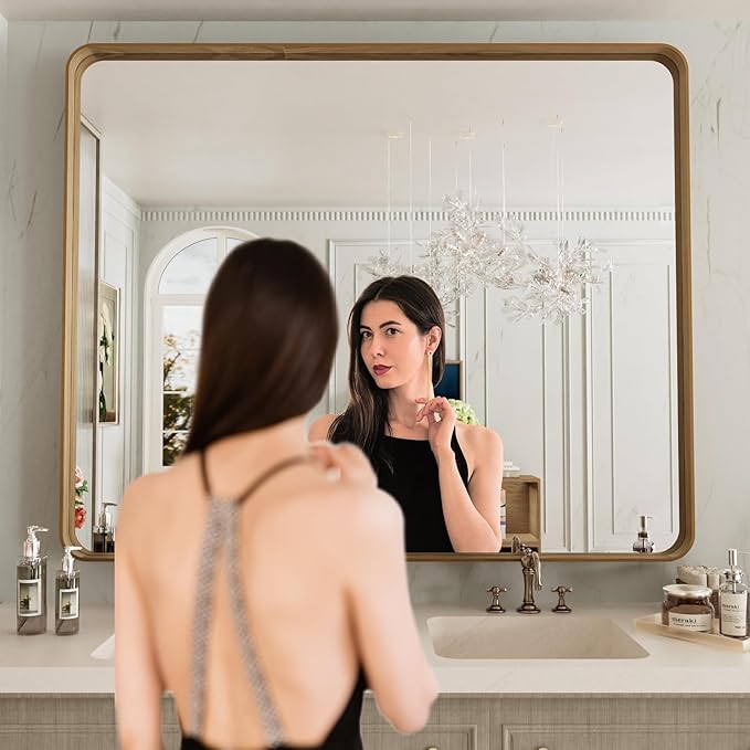 LOAAO 48X40 Inch Bathroom Mirror