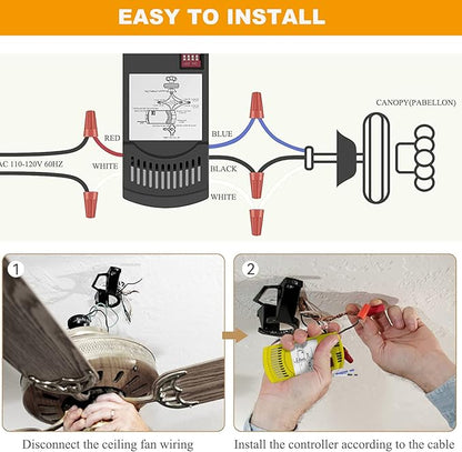 Universal Ceiling Fan Remote Control Kit Replacement