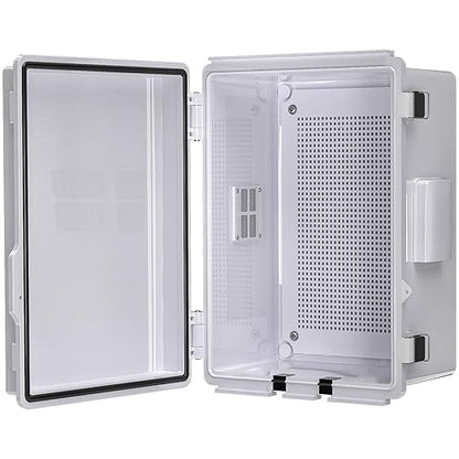 ABS Electrical Junction Box, Ventilated Design, Cable Grommets, IP65 Waterproof