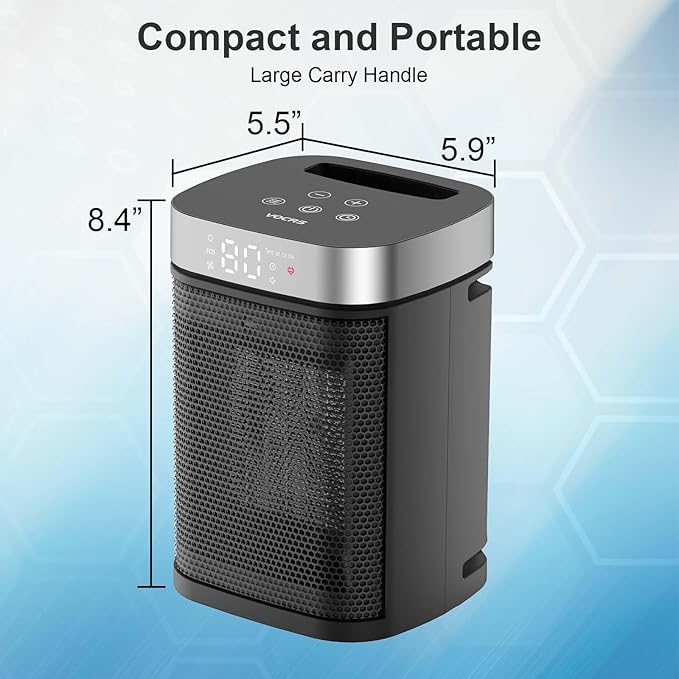 Small Portable Space Heater for Indoor Use
