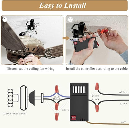Hampton Bay Universal Ceiling Fan Thermostatic Remote Control Kit