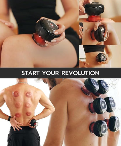 REVO The Original 4-in-1 Smart Cupping Therapy Massager, Muscle Soreness