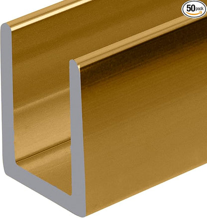 Brixwell SDCD3812BGA-CCP12-XCP50 Brite Gold Anodized Frameless Shower Door