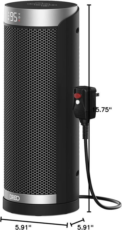 DREO Space Heater for Bathroom and Indoor, 70°Oscillating, 5 Modes, Remote for