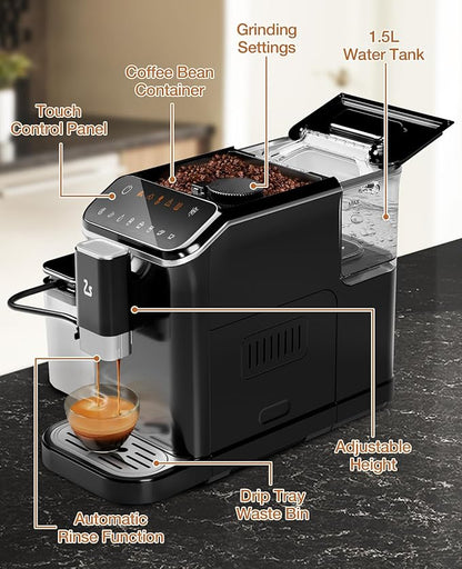 IDEALHOUSE Fully Automatic Espresso Machine