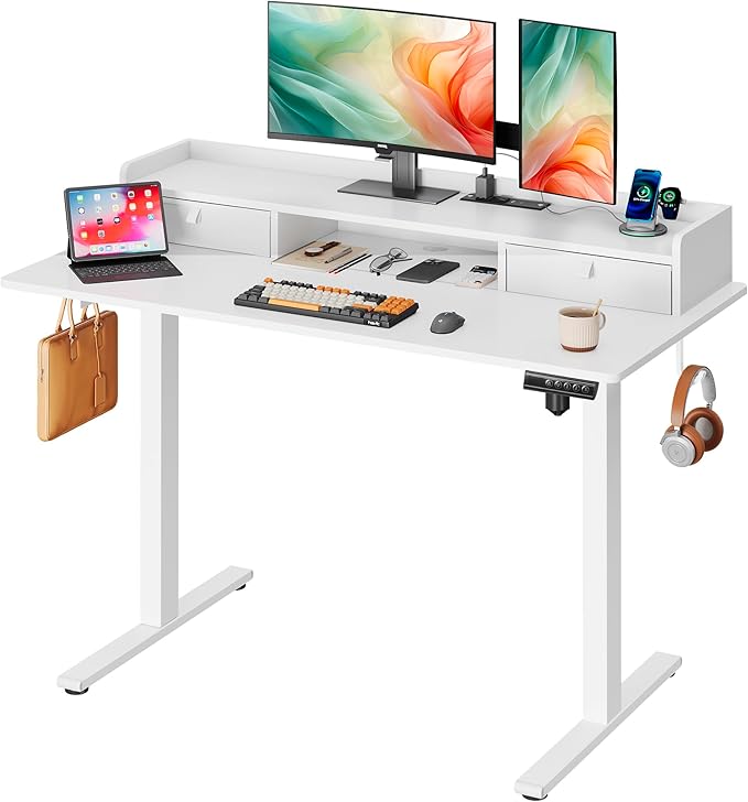 DEVAISE 48×24 Inch Electric Standing Desk