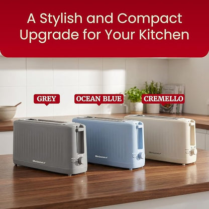 Elite Gourmet ECT2517OX SLIMTOAST™ 2-Slice, Long Slot Toaster, Cool-touch Body