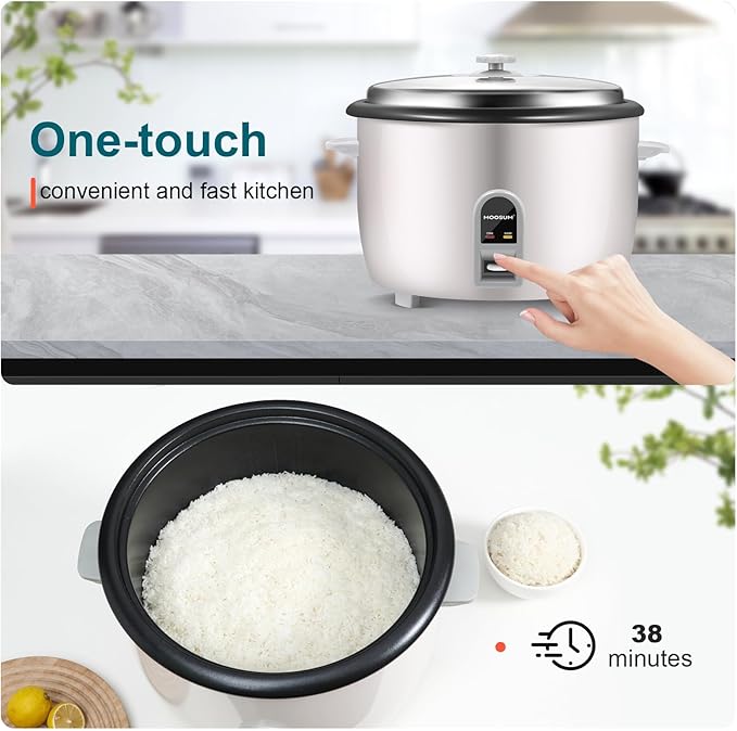 Commercial Rice Cooker, Large Capacity 30-Cup, 60-Cup