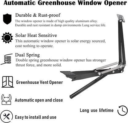 Auto Vent Opener Automatic Greenhouse Windows Opener Temperature Sensitive Roof