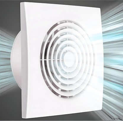 JOANAJO 6 Inch Exhaust Fan Bathroom Exhaust Fan Damper ABS Waterproof