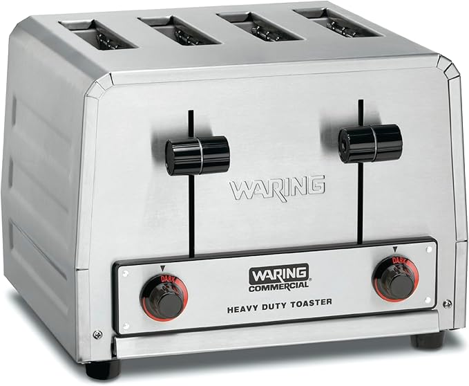 Waring Commercial WCT800RC 4-Slice Heavy Duty Commercial Pop-Up Toaster