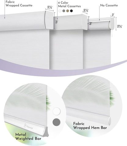 Graywind Motorized Semi Roller Shades Compatible