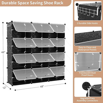 ROJASOP Portable 8-Tier Shoe Cabinet