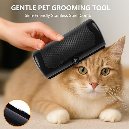 Deshedding Dog Brush, Deshedding Brush for Indoor Cats, Dogs, Effective Pet Hair Remover Comb for Short Long Hair, 2025 New Easy Clean Pet Grooming Tool for Shedding Control
