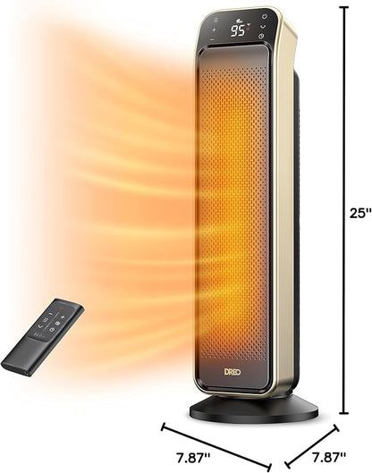 DREO Space Heater Indoor, 3 Modes, Overheating & Tip-Over Protection, Electric
