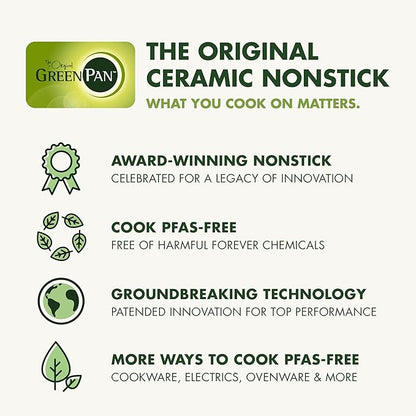 GreenPan Elite 14-in-1 Programmable 6QT Electric Slow Cooker, Dishwasher Safe