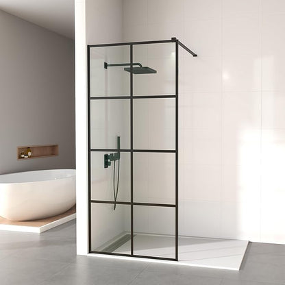 Mainzel 36" W x 76" H Fixed Shower Glass Panel, Frameless 3/8" ANSl Tempered