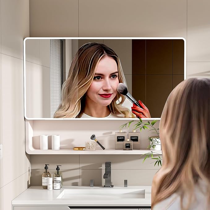 35x28 Inch Bathroom Mirror Cabinet